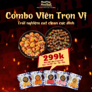 Combo Viên Trọn Vị 5 loại thịt viên Eat Clean – 1kg